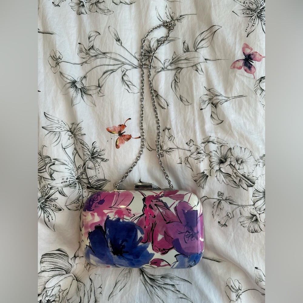 Style & Co Pink and Blue Floral Wristlet